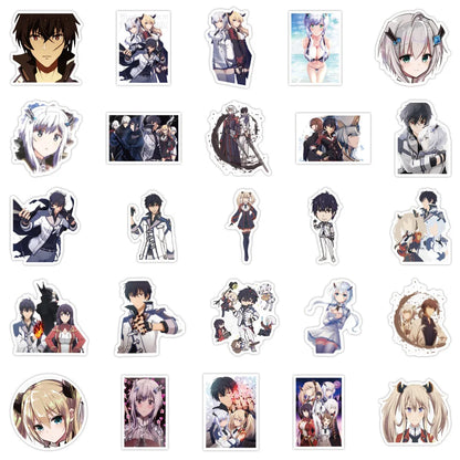 50PCS Japanese Cartoon Hot Blood Anime Sticker Luggage Laptop Scooter Animation Sticker
