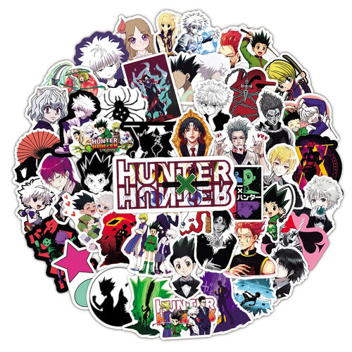 50PCS Anime Full-time Hunter Creative DIY Sticker Sticker Notebook Skateboard Guitar Bike Gift Toy Sticker