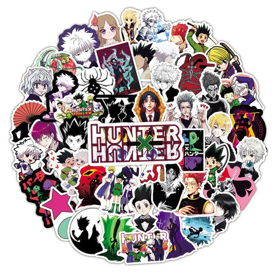 50PCS Anime Full-time Hunter Creative DIY Sticker Sticker Notebook Skateboard Guitar Bike Gift Toy Sticker