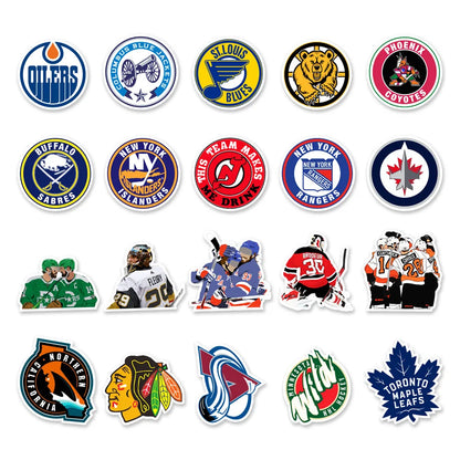 50PCS Ice Hockey Enthusiasts Graffiti Guitar Mobile Phone Case Suitcase Skateboard Gift Stationery Stickers