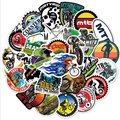 50PCS Mountain Bike Graffiti Sticker Luggage Laptop Scooter Guitar Decoration Toy Wholesale
