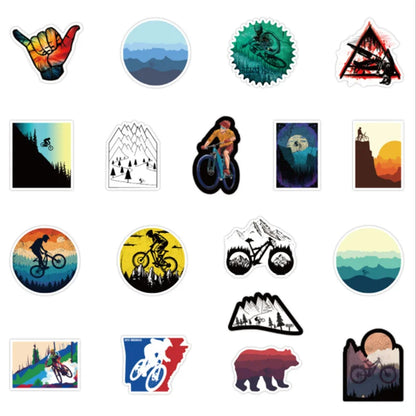 50PCS off-road vehicle outdoor graffiti stickers, personalized DIY laptop, scooter, refrigerator, water cup, movable decorative sticker toys