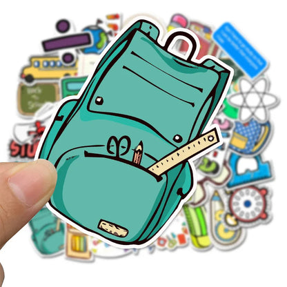 50PCS Creative School Stationery Children's Toys Graffiti Notebook Mobile Phone Manual Sticker Waterproof