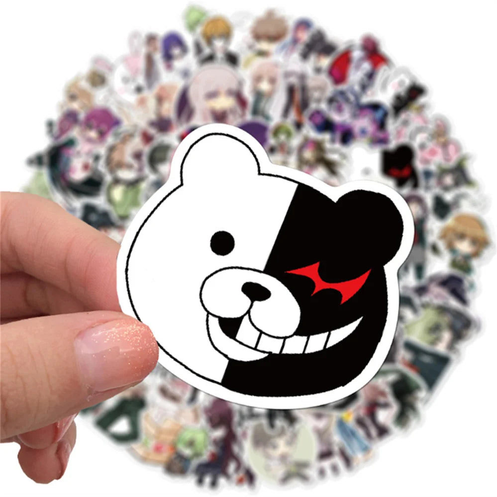 50PCS Cartoon Cute Anime Diary Graffiti Mobile Phone Shell Skateboard Decoration Waterproof Stickers