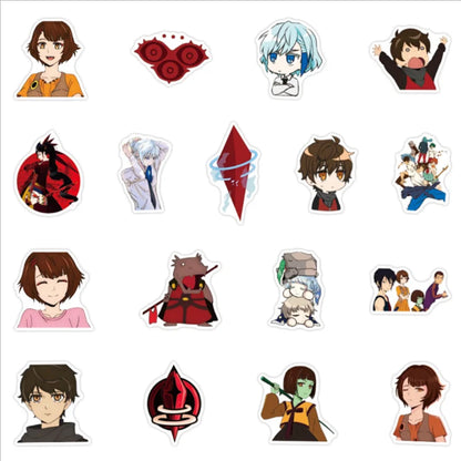 50 pieces of cartoon and anime character Tower of the Gods decorative style graffiti stickers, personalized, fashionable and creative DIY exquisite decorative decal cups, helmets, skateboard popular stickers