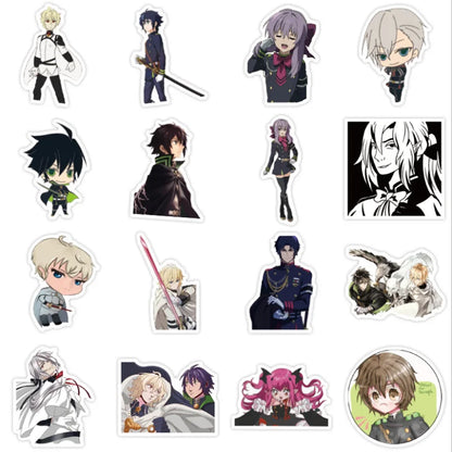 50PCS cartoon post-apocalyptic six-winged Angel Japanese anime graffiti stickers, personalized DIY luggage, luggage guitar, car decoration sticker toys