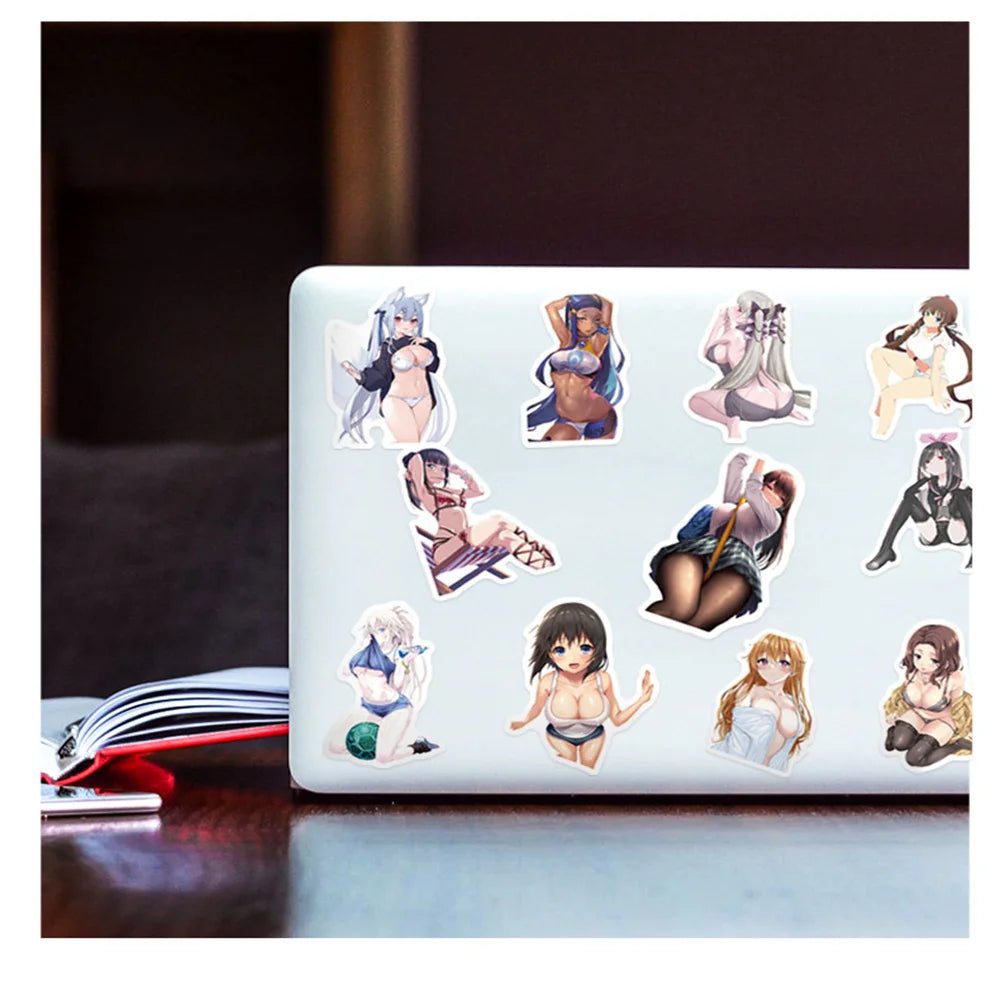 50PCS Waifu Beautiful Legs Sexy Girly Graffiti Stickers Luggage Laptop Suitcase Gift Cute Anime PVC Stickers