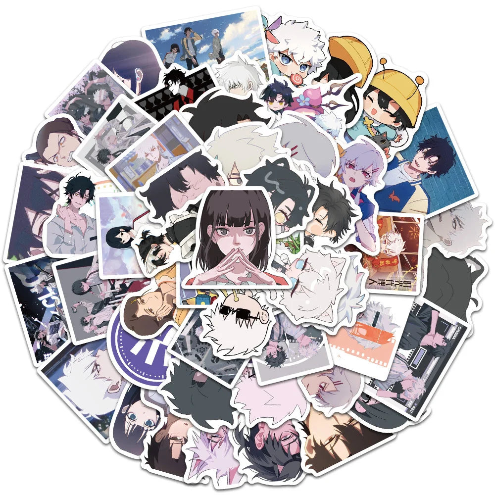 50PCS Cartoon Anime Manga Time Agent Stickers Luggage Notebook Water Cup Decoration Graffiti Sticker