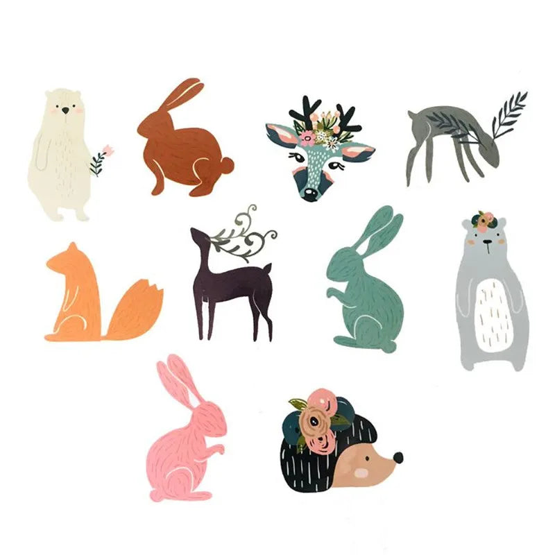 50PCS small fresh cute cartoon animal helmet luggage graffiti waterproof sticker decoration