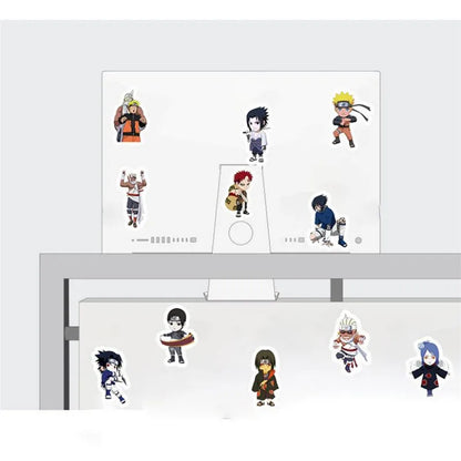 50PCS Japanese Anime Ninja Cute Cartoon Geometric Luggage Notebook Graffiti Movable Waterproof Helmet Sticker