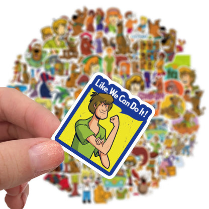 50PCS Cartoon Comedy Movie Scooby Doodle Waterproof Sticker Suitcase Notebook Mobile Phone RefrigeratorSkateboard