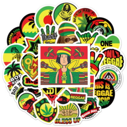 50PCS Personality Color Graffiti Laptop Guitar Motorcycle Luggage Skateboard Bike Waterproof Stickers