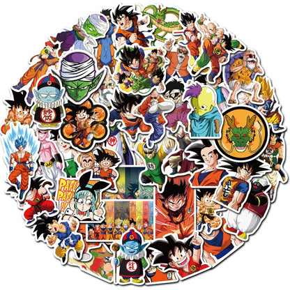 50PCS Classic Anime Cartoon Character Sticker Cute Graffiti Sticker Sticker Waterproof Decoration