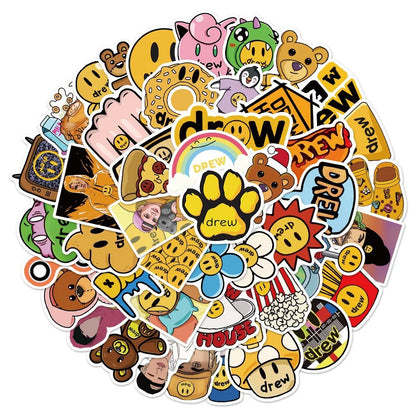 50PCS Stickers Tide Brand Collection Stickers DIY Luggage Laptop Mobile Phone Water Cup Decoration Stickers