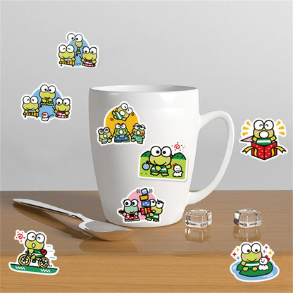 50PCS/Cute Big-eyed Frog Fun Personality Graffiti Stationery Water Cup DIY Suitcase Notebook Guitar Sticker