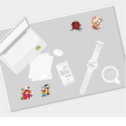 50pcs Classic 90s Cartoon Doodle Waterproof Skateboard Travel Suitcar Phone Laptop Luggage Cute Sticker