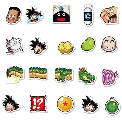 50PCS cartoon Japanese anime Goku graffiti stickers, personalized DIY planner, laptop, phone case, refrigerator, scooter decoration graffiti stickers
