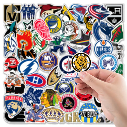 50PCS Ice Hockey Enthusiasts Graffiti Guitar Mobile Phone Case Suitcase Skateboard Gift Stationery Stickers