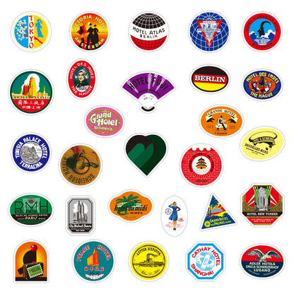 50PCS Outdoor Travel Graffiti Sticker Waterproof Laptop Scooter Motorcycle Refrigerator Water Cup Sticker