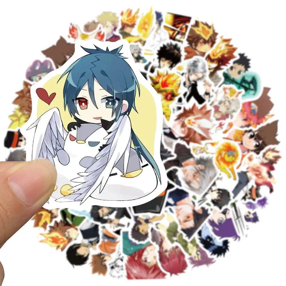 50PCS cartoon and anime family teacher character series decorative style graffiti stickers, personalized, fashionable and creative DIY exquisite decorative decals suitable for cups, helmets, skateboards and popular sticker toys