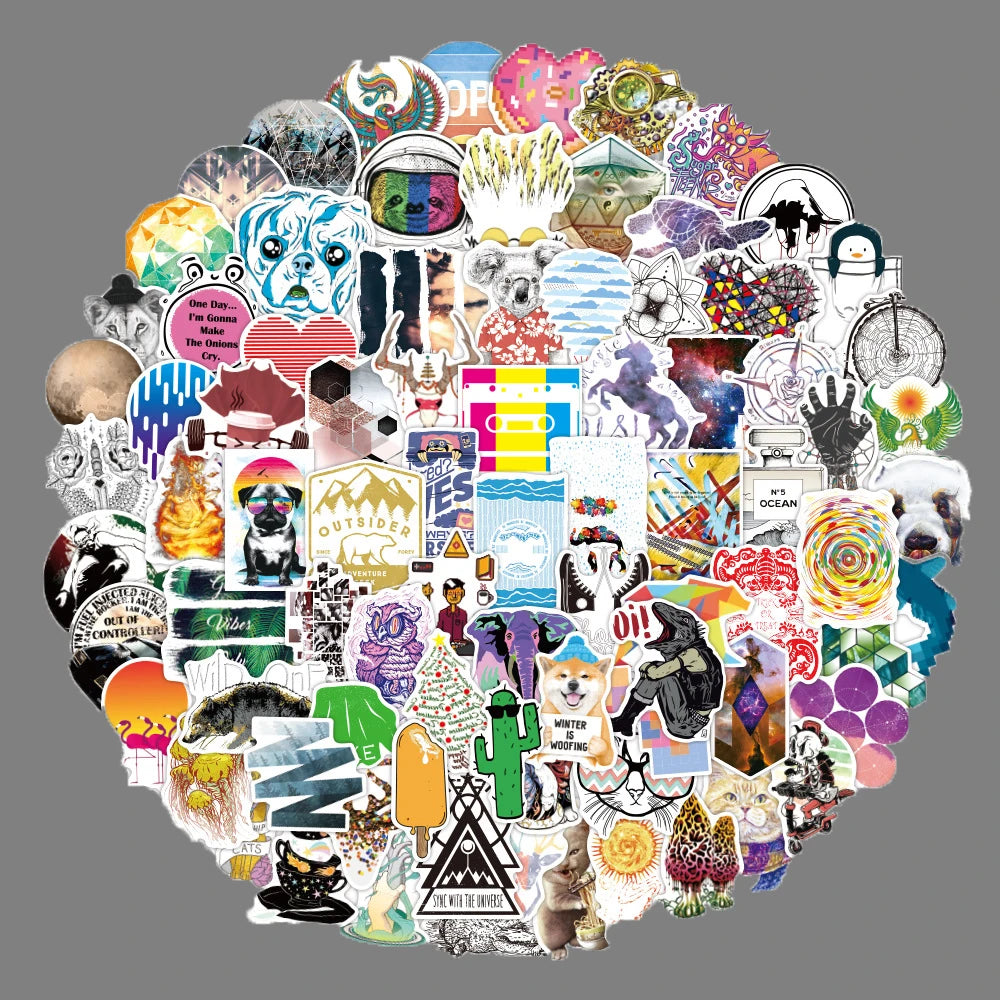 50PCS Cartoon Fresh Sticker Water Cup Luggage Notebook Fridge Guitar Skateboard Waterproof Sticker