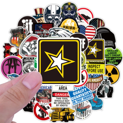 50PCS Classic LOGO Skateboard Graffiti Laptop Guitar Motorcycle Luggage Skateboard Bike Waterproof Sticker