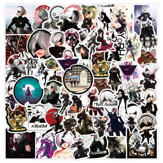 50PCS Mechanical Era Cartoon Game Graffiti Sticker Car Phone Computer Trunk Water Cup Sticker