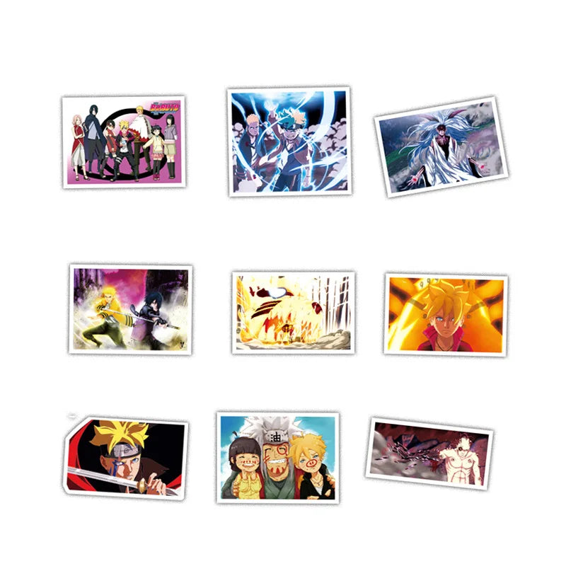 50PCS cartoon Japanese anime Uzumaki Naruto decorative style graffiti stickers, personalized, fashionable and creative trend DIY exquisite decorative decal cups, helmets, skateboard popular sticker toys