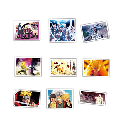 50PCS cartoon Japanese anime Uzumaki Naruto decorative style graffiti stickers, personalized, fashionable and creative trend DIY exquisite decorative decal cups, helmets, skateboard popular sticker toys