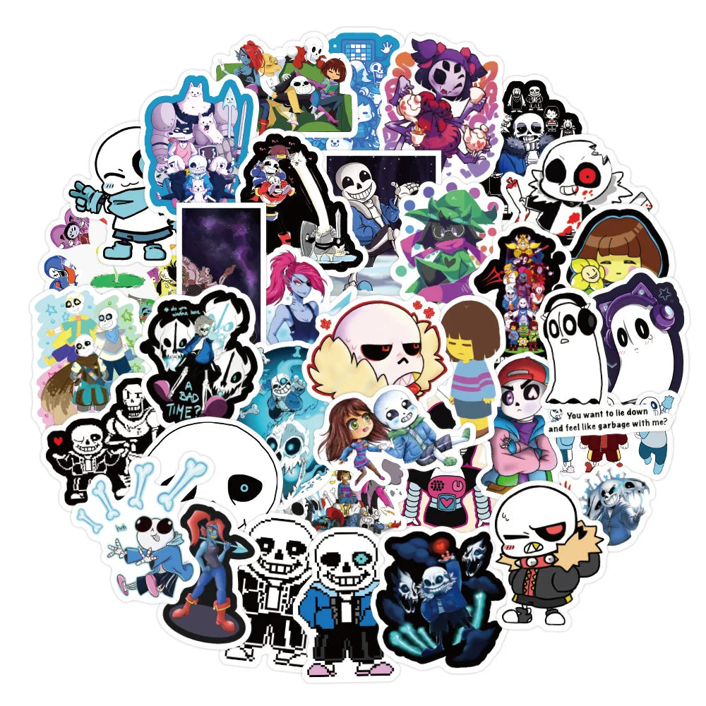 50pcs Game Legend Graffiti Sticker Waterproof Luggage Compartment Notebook Scooter Refrigerator Sticker Custom
