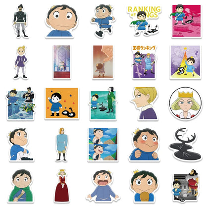50PCS Anime King Ranking Cartoon Sticker Laptop Luggage Hand Account Water Cup Waterproof Graffiti DIY Sticker