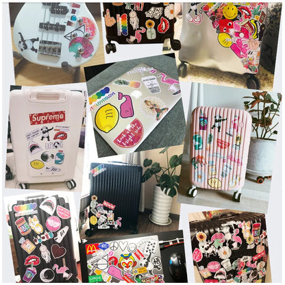 50 pieces of Nieman Black Stone graffiti stickers, personalized movable trolley box, laptop, car, phone case DIY decorative sticker toys
