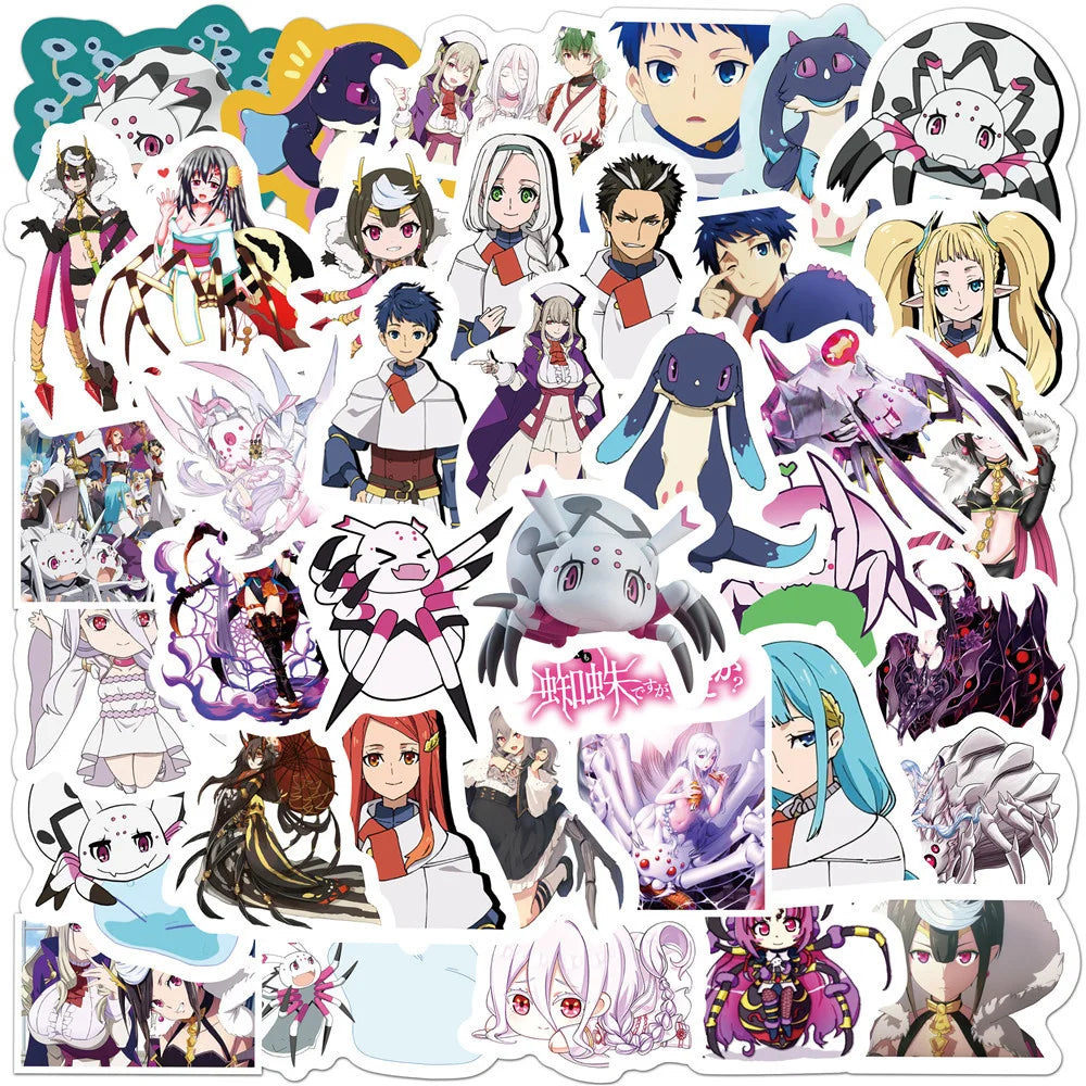 50PCS Cartoon Anime Graffiti Gift Toy Skateboard Cup DIY Suitcase Notebook Guitar Regeneration Spider Sticker