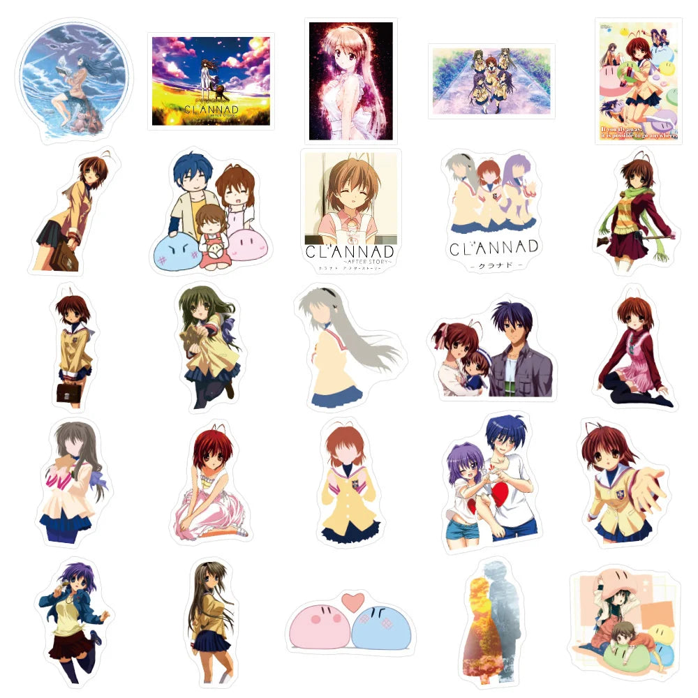 50PCS   Cartoon Anime AFTER STORY Dumpling Big Family Graffiti Sticker Luggage Scooter Sticker