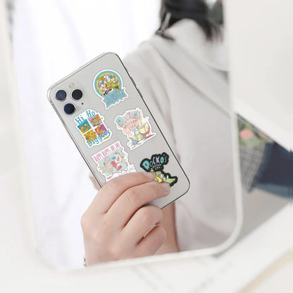 50PCS New 90s Cartoon Animated Graffiti Stickers Waterproof Luggage Laptop Scooter Water Cup Stickers
