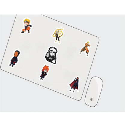 50PCS Japanese Anime Ninja Cute Cartoon Geometric Luggage Notebook Graffiti Movable Waterproof Helmet Sticker