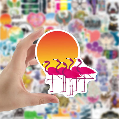 50PCS Cartoon Fresh Sticker Water Cup Luggage Notebook Fridge Guitar Skateboard Waterproof Sticker