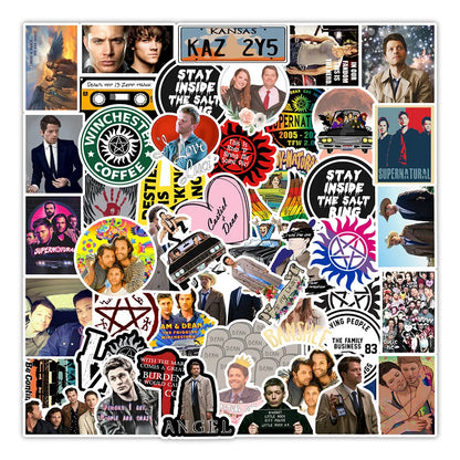 50PCS New Hot Hit American Drama Graffiti Decoration Suitcase Guitar Waterproof Sticker