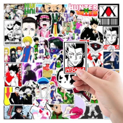 50PCS New Hunter x Hunter Graffiti Anime Laptop Guitar Motorcycle Luggage Skateboard Bike Waterproof Sticker