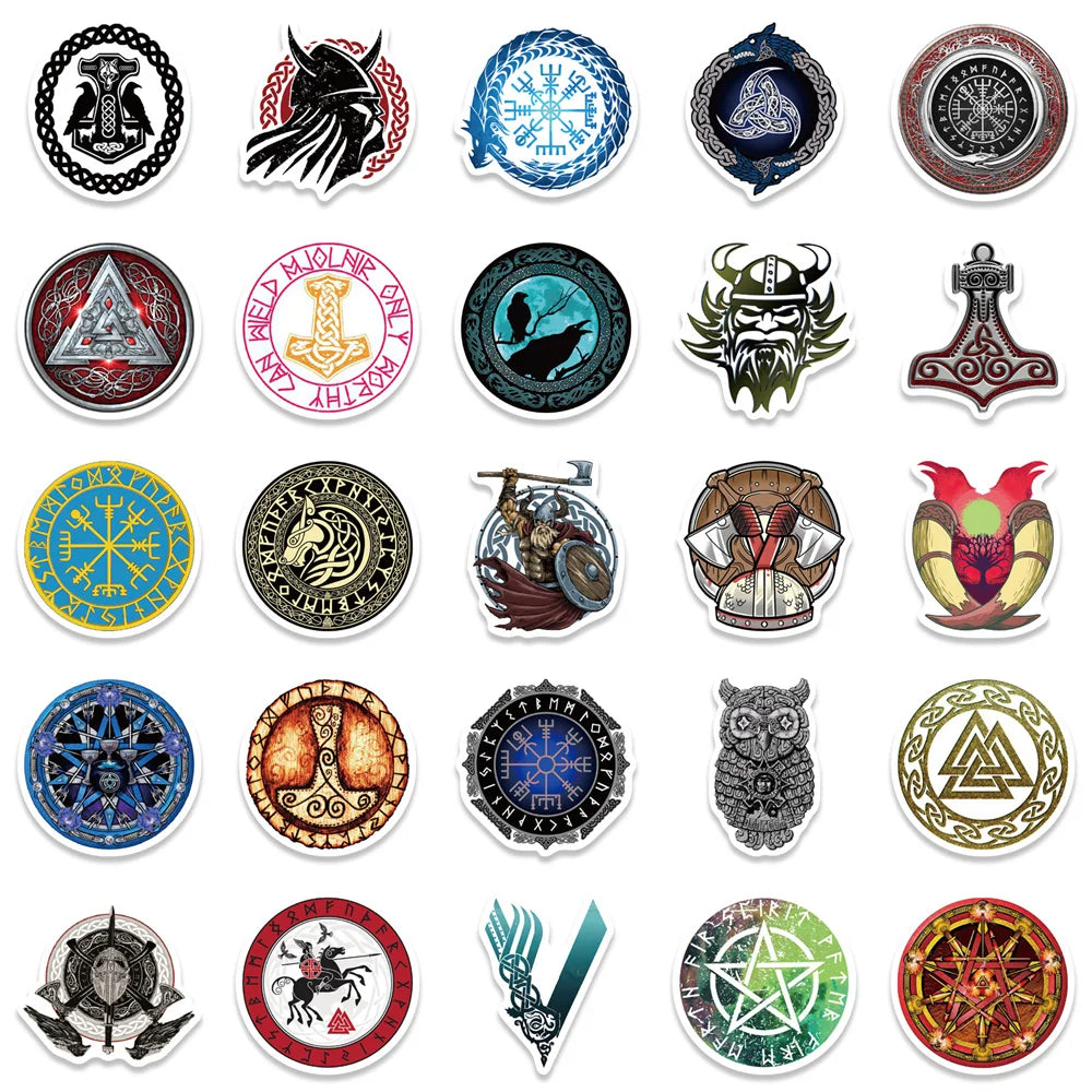 50PCS Cartoon Totem Popular Waterproof Graffiti Sticker Suitcase Notebook Mobile Phone Refrigerator Water Cup Helmet