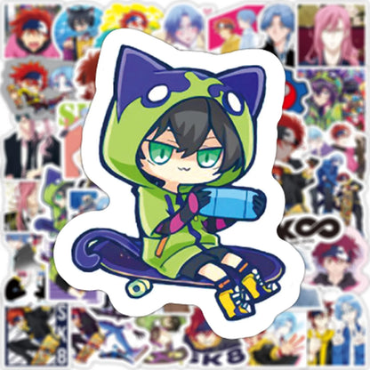 50PCS cartoon unlimited skateboard graffiti stickers, personalized DIY bags, laptops, helmets, PVC waterproof decorative stickers, toys