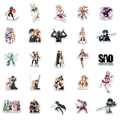 50PCS New Animation Sword Shenyu Graffiti Waterproof Sticker Suitcase Notebook Refrigerator Skateboard Water Cup