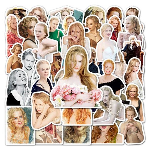 50PCS Nicole Kidman Sexy Decoration Graffiti Waterproof Sticker Suitcase Notebook Refrigerator Helmet Skateboard