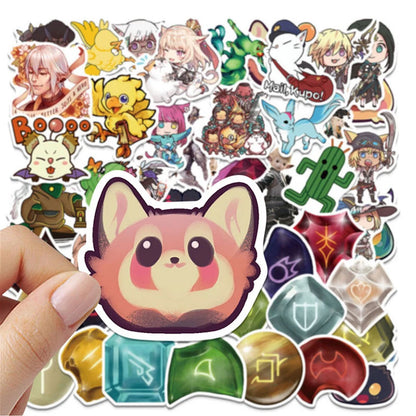 50PCS Game Final Fantasy Graffiti Stickers Laptop Skateboard Guitar Decoration Waterproof Stickers