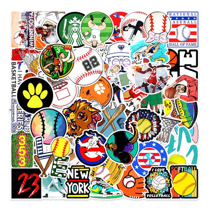 50PCS New Sports Collection Graffiti Stickers Car Trunk Phone Waterproof Stickers Graffiti Decoration Wholesale