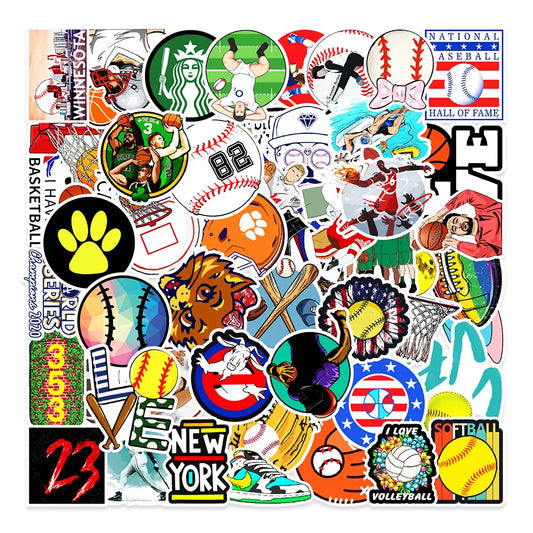 50PCS New Sports Collection Graffiti Stickers Car Trunk Phone Waterproof Stickers Graffiti Decoration Wholesale