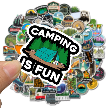 50PCS Mountain Exploration National Park Graffiti Stickers Perfect for Suitcases, Skateboards, Water Bottles, Helmets, Guitars, and Stationery Boxes Exquisite DIY Desktop Decor Decals