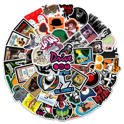 50PCS Classic Movie Pop Personalized Graffiti Waterproof Sticker Suitcase Notebook Skateboard Refrigerator Helmet