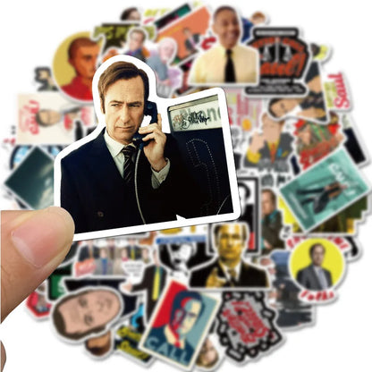 50PCS American Classic Drama Humor Lawyer Character Graffiti Car Refrigerator Helmet Trunk Stickers