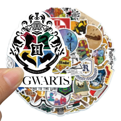 50PCS Small Fresh Cartoon Icon Personalized Creative Decoration Graffiti Waterproof Sticker Notebook Refrigerator